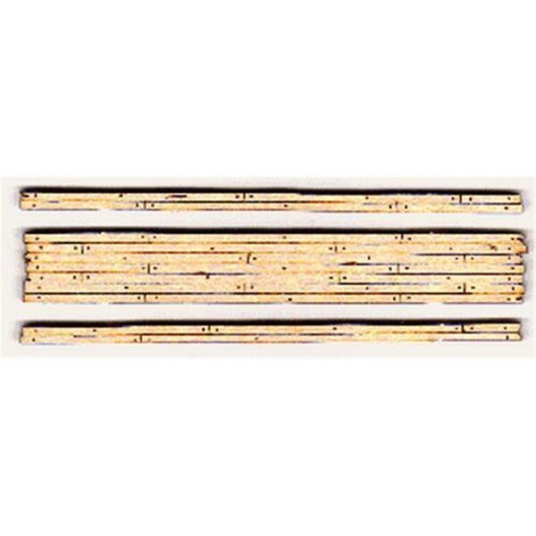 Endless Games N 2-Lane 1.8 in. Rough Cut Stained Laser-Cut Wood Grade Crossing EN1660797 - main